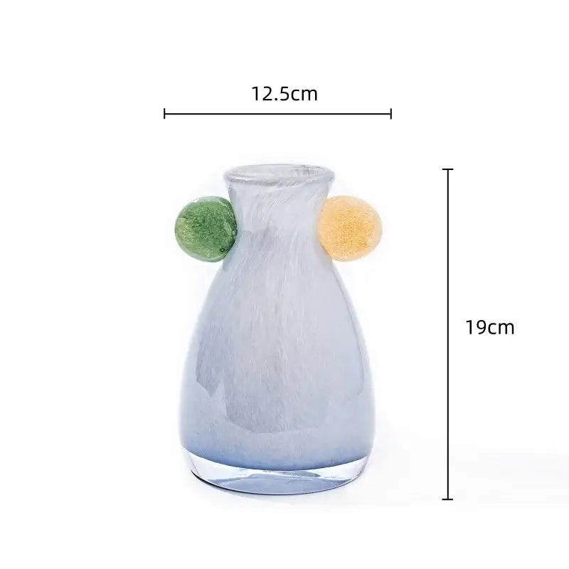 Terracotta Blue Ceramic Vase