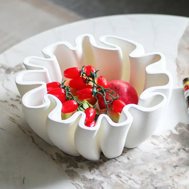 White Ceramic Fruit Tray