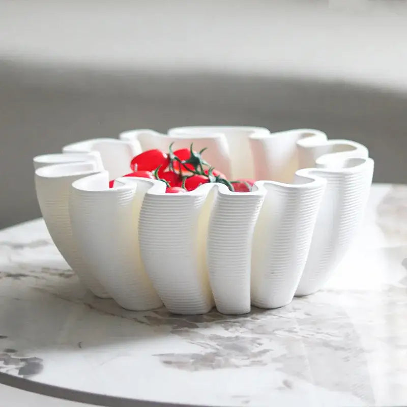 White Ceramic Fruit Tray
