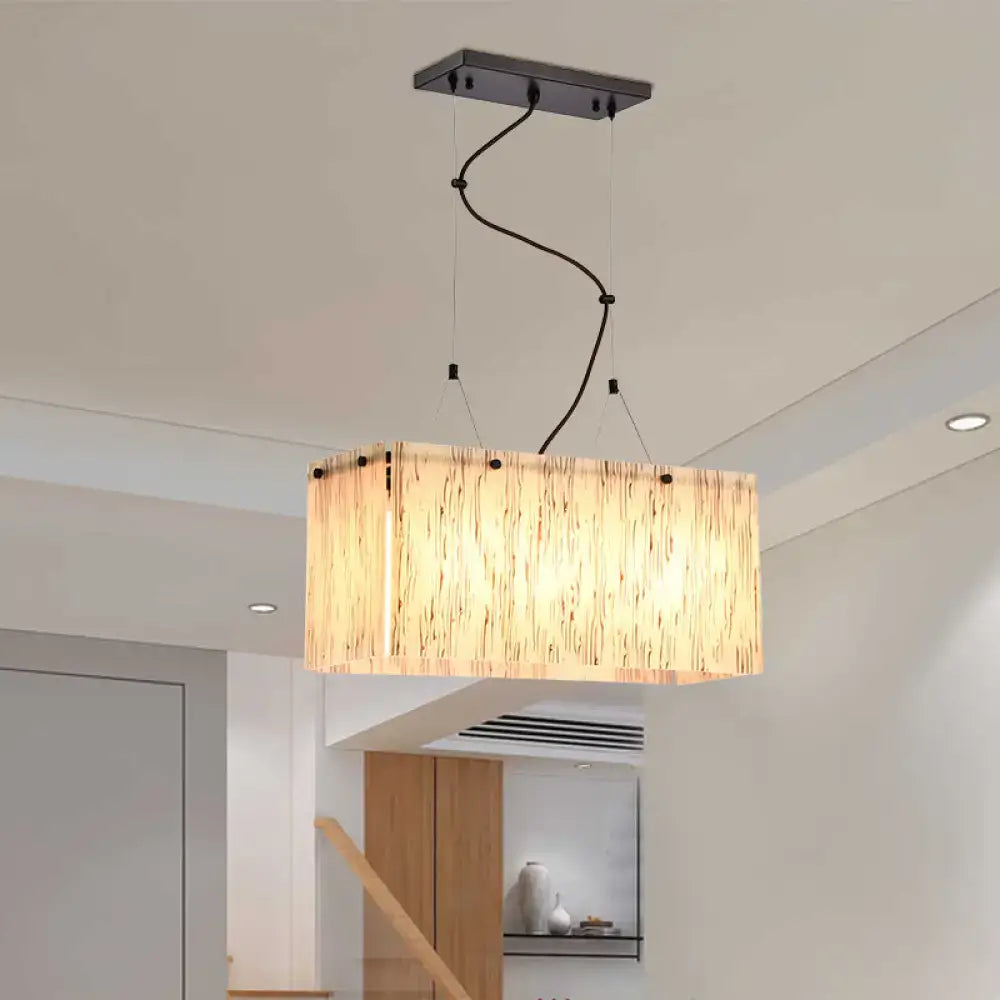 Bamboo Glass Pendant Light