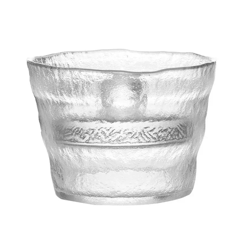 Textured Glass Storage Jar
