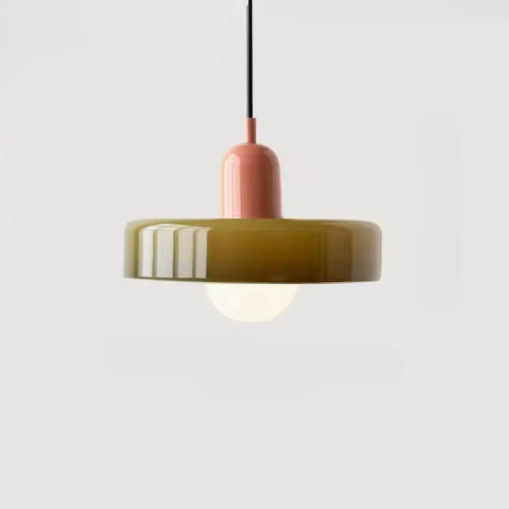 Green Glass Pendant Light