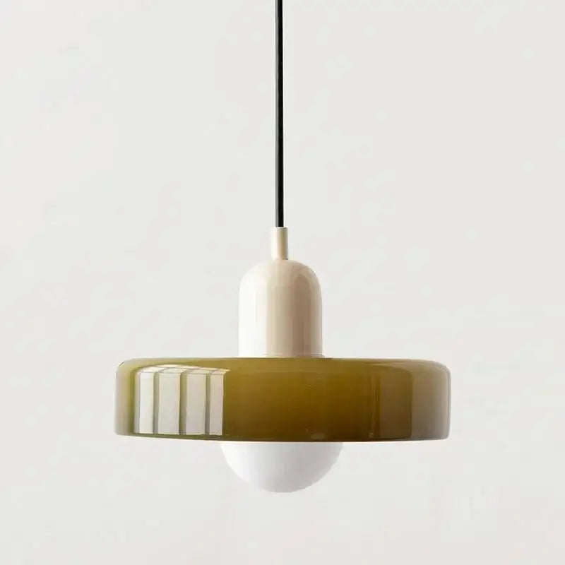 Green Glass Pendant Light