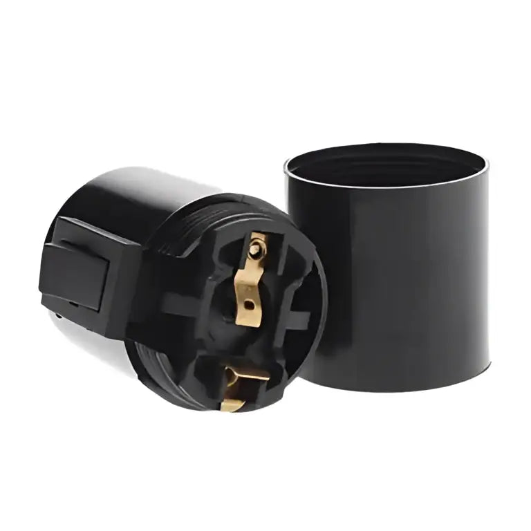 Black E27 Socket Lamp