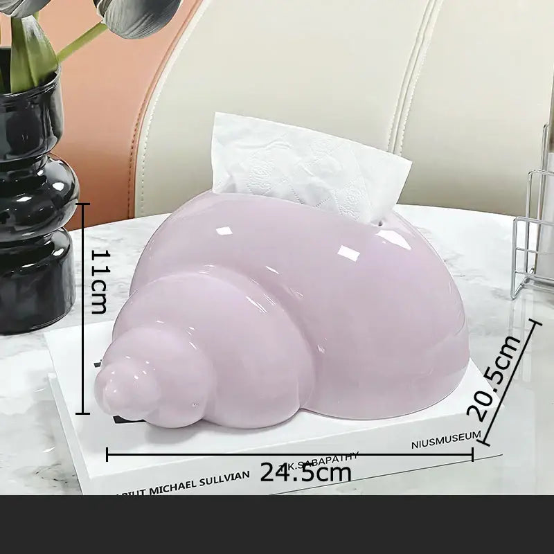Black Lavender Ceramic Tissue Box