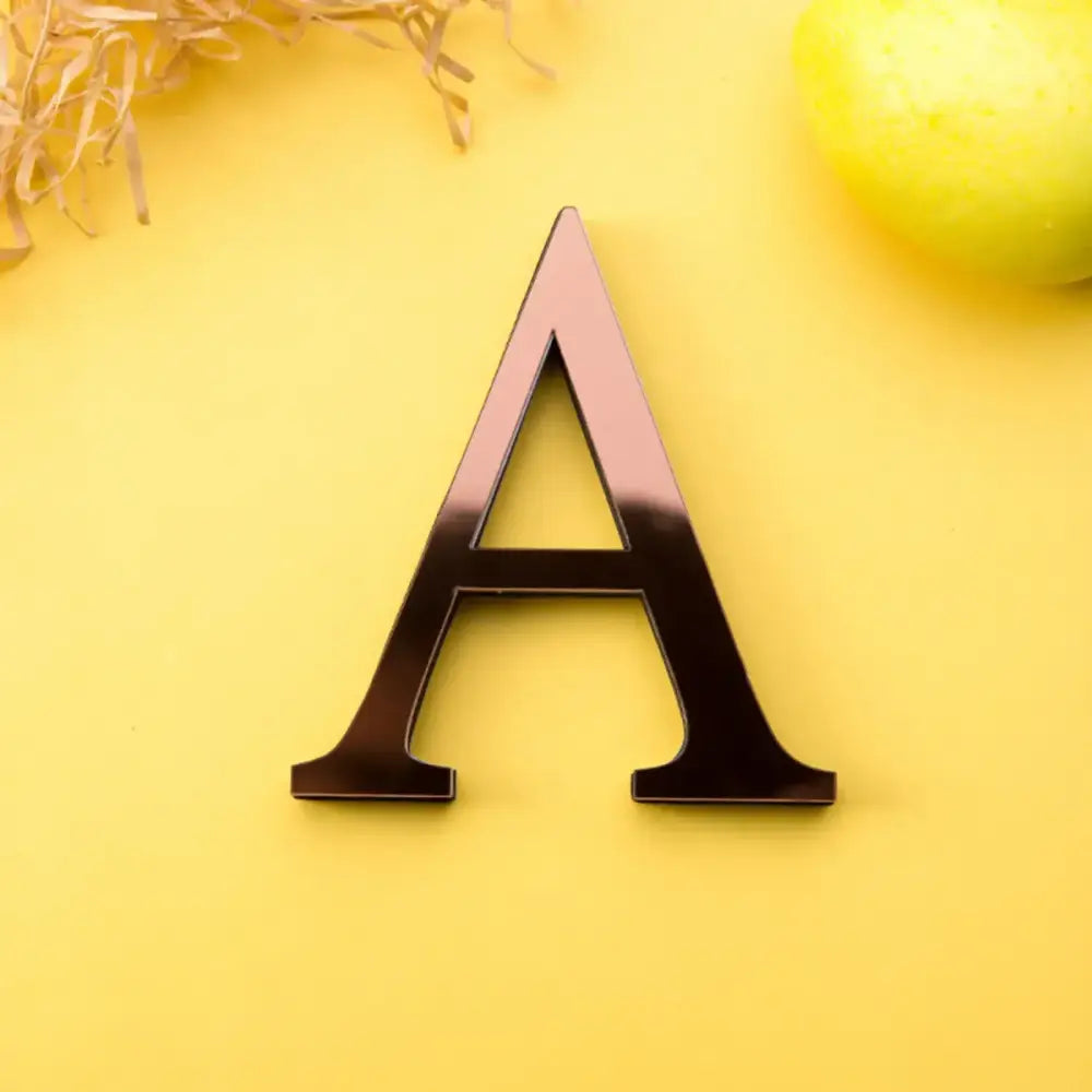 Gold Mirror Wall Letters