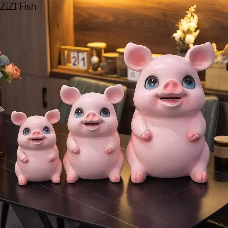 Pink Piggy Bank Sculpture