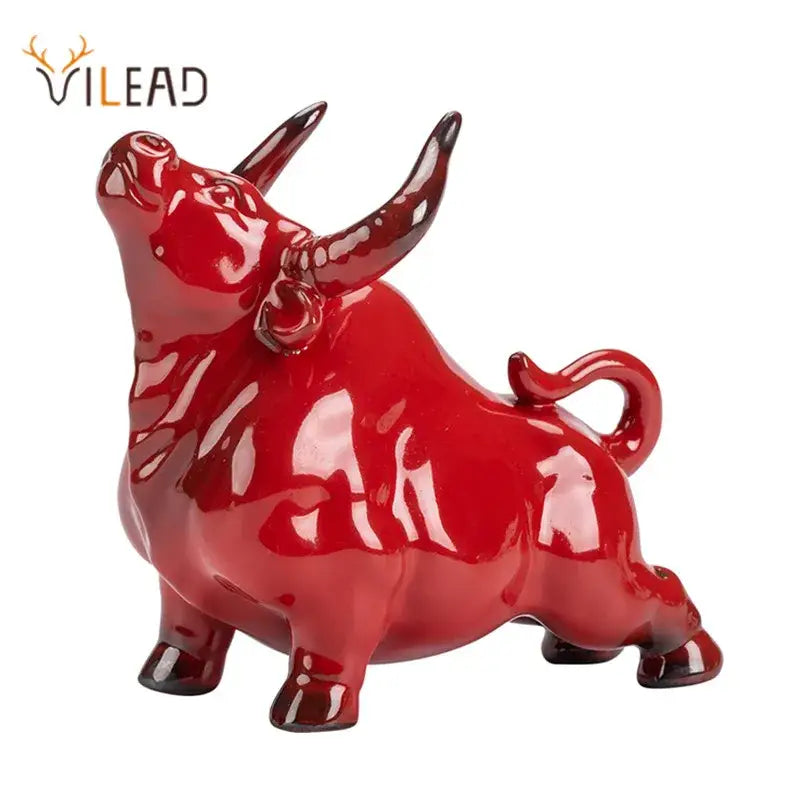 Red Bull Ceramic Figurine