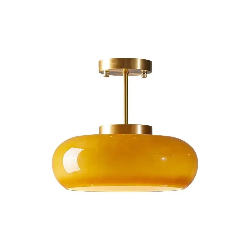 Yellow Glass Ball Pendant