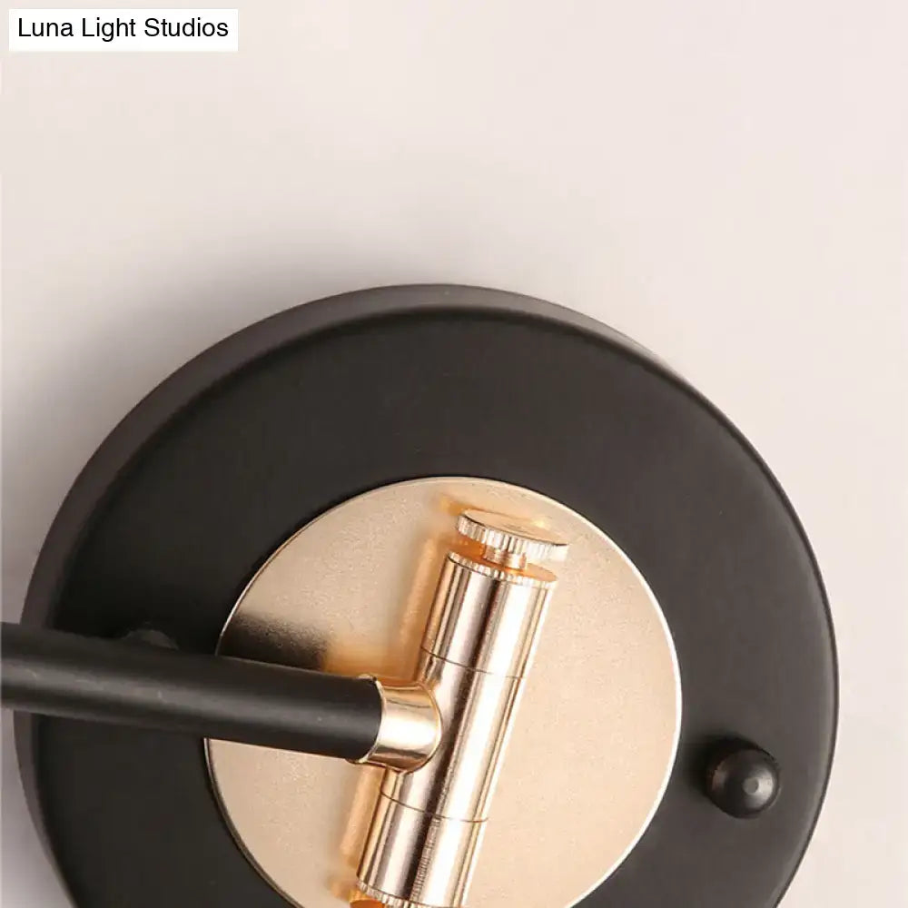 Gold Black Cone Wall Sconce