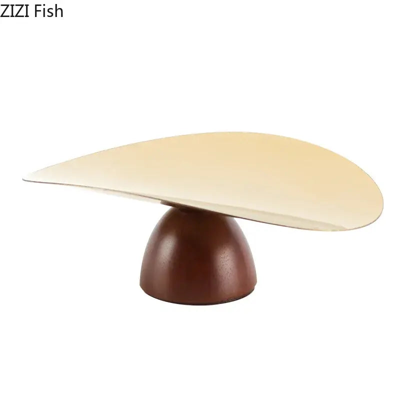 Gold Wood Cake Stand Set