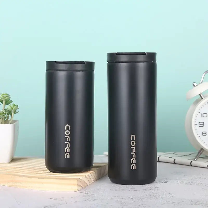 Gold Black Thermal Mug