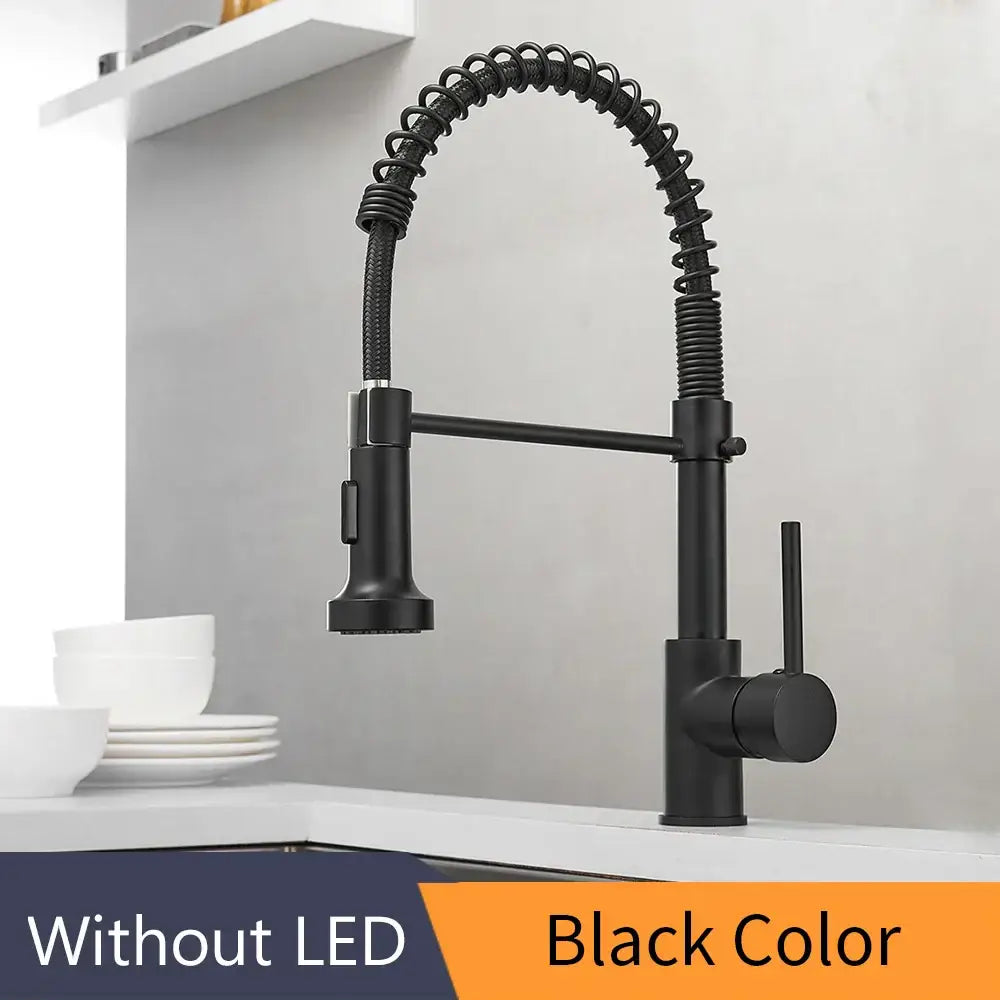 Brass Spring Kitchen Faucet