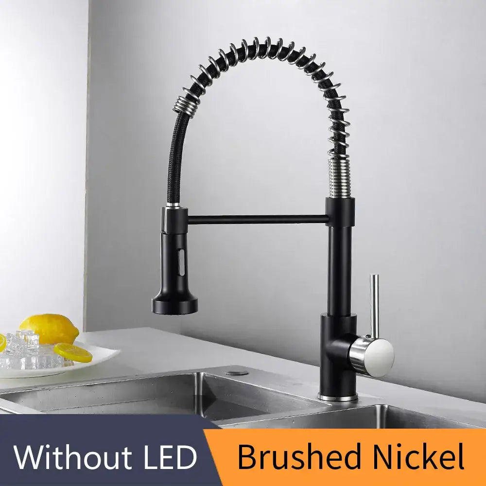 Brass Spring Kitchen Faucet