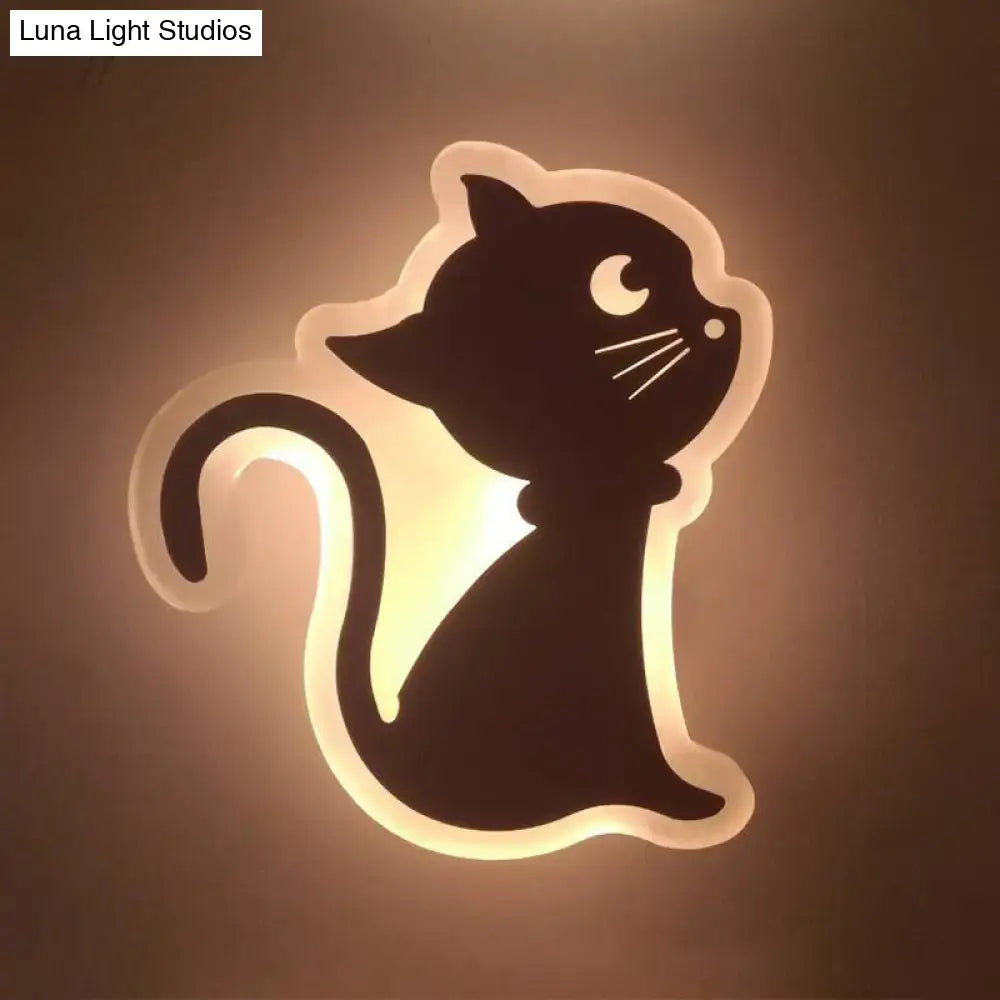 Gold Crescent LED Sconce