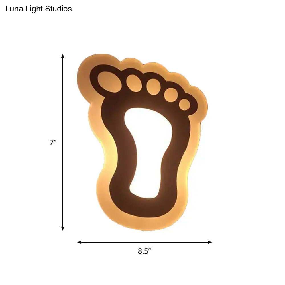 Gold Crescent LED Sconce