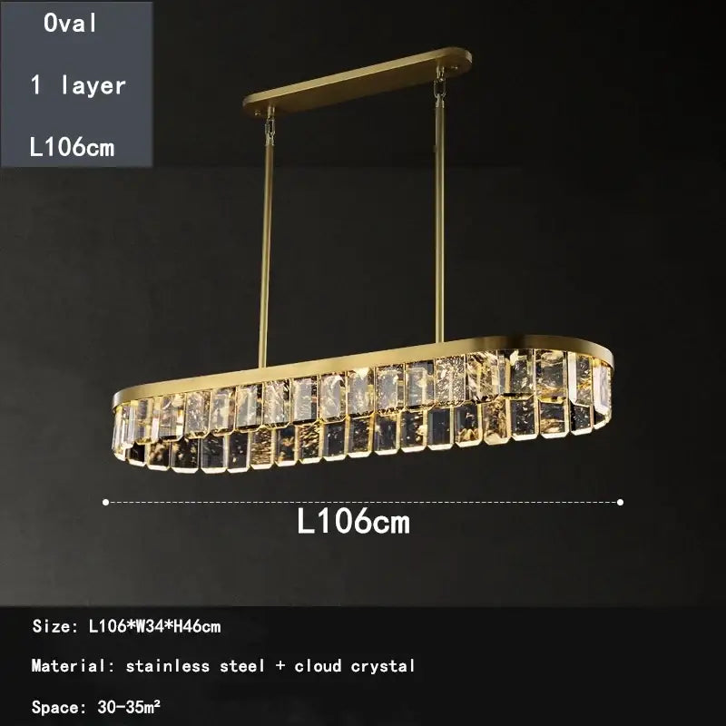 Gold Cloud Crystal Chandelier
