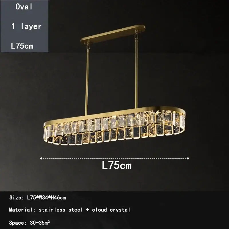 Gold Cloud Crystal Chandelier