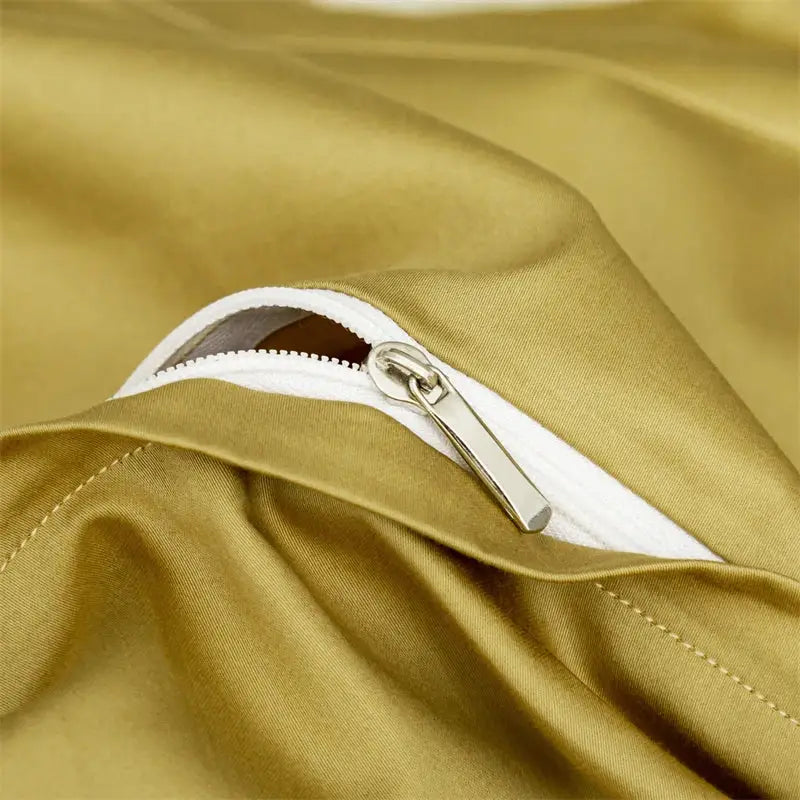 Gold Cream Jacquard Bedding