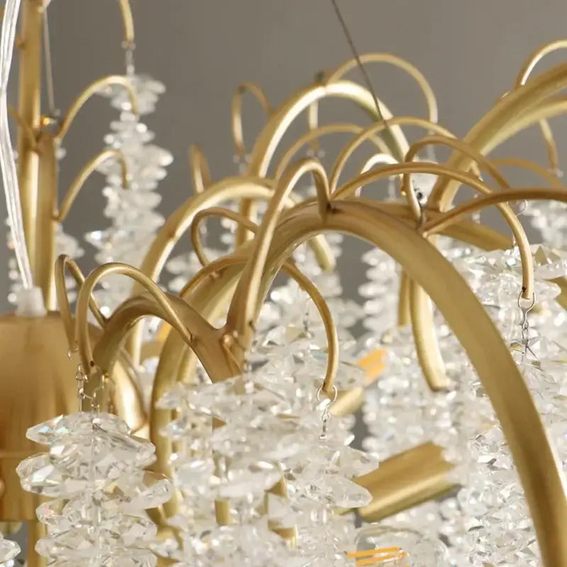 Gold Crystal 120cm Pendant Light