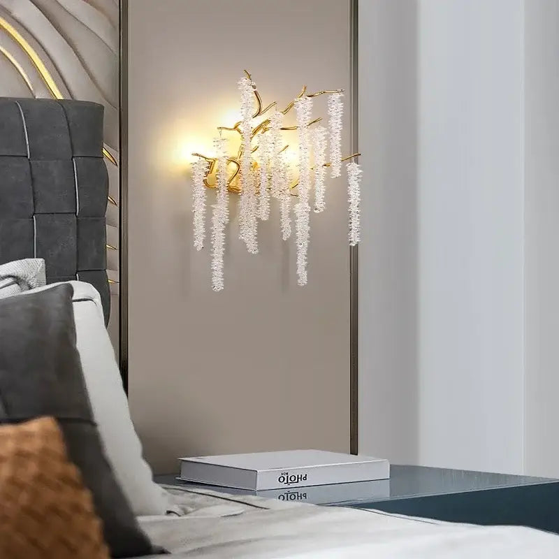 Gold Crystal 120cm Pendant Light