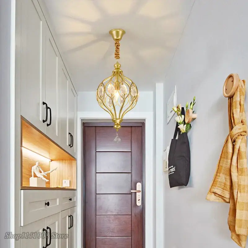 Gold Crystal Pendant Lights