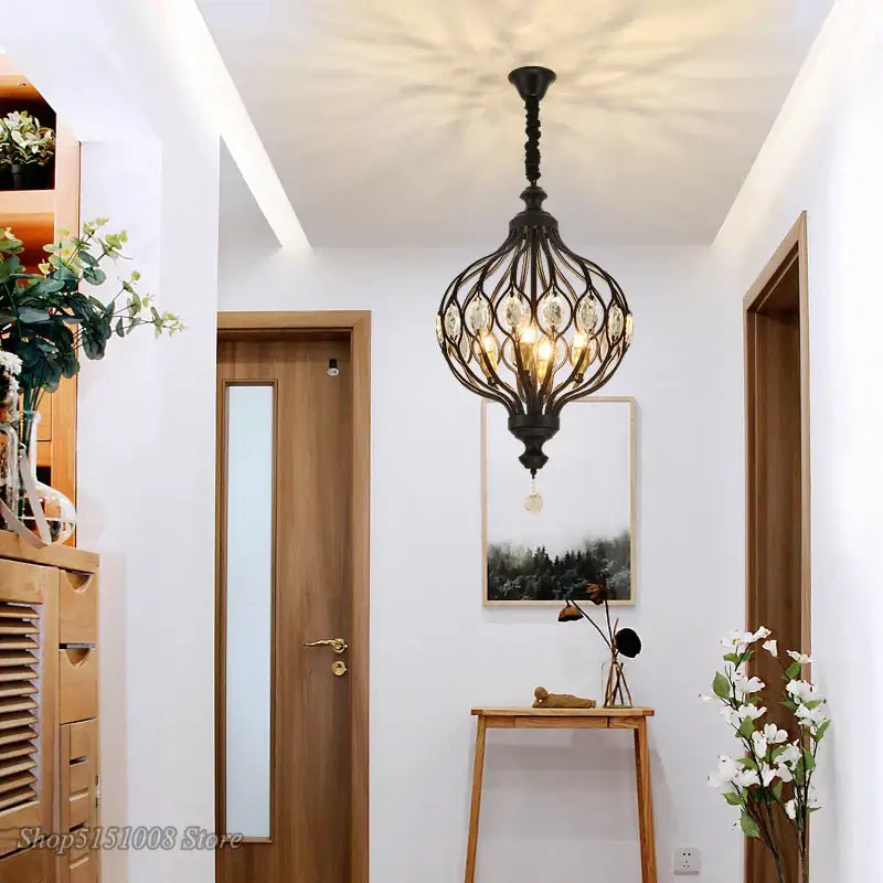 Gold Crystal Pendant Lights