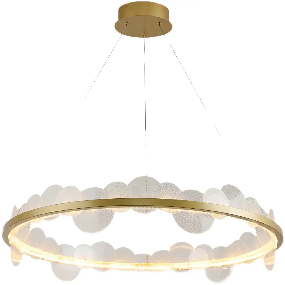 Gold Frost LED Chandelier