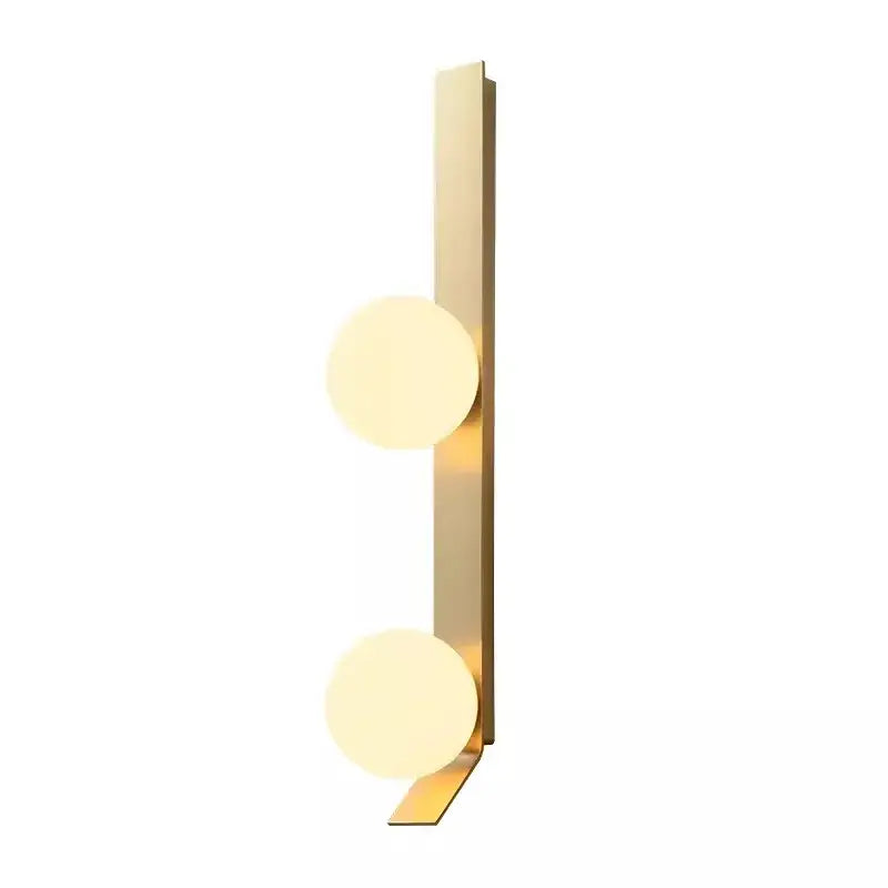 Gold Glass 2-Head Nordic Wall Lamp