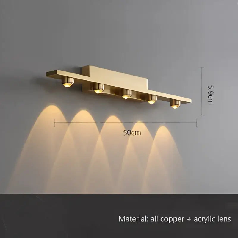 Gold Mirror Wall Sconce