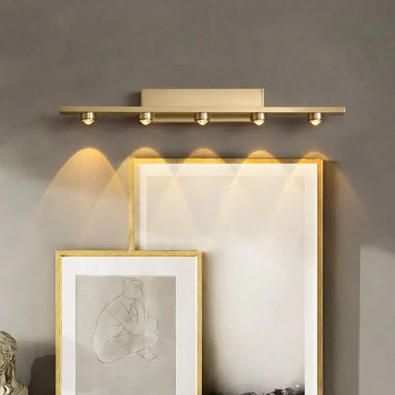Gold Mirror Wall Sconce