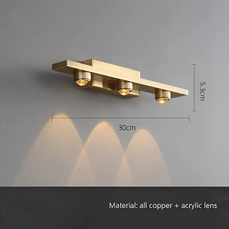 Gold Mirror Wall Sconce