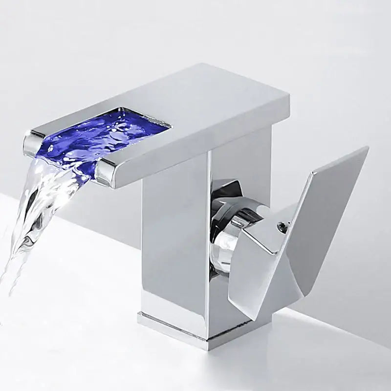 Gold LED Waterfall Faucet