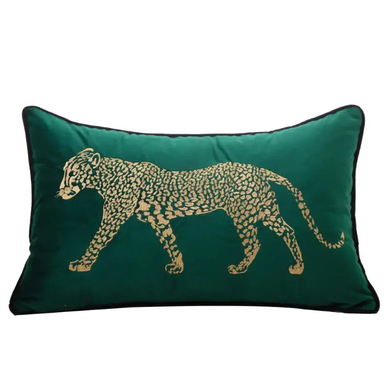 Gold Leopard Pillow Cover