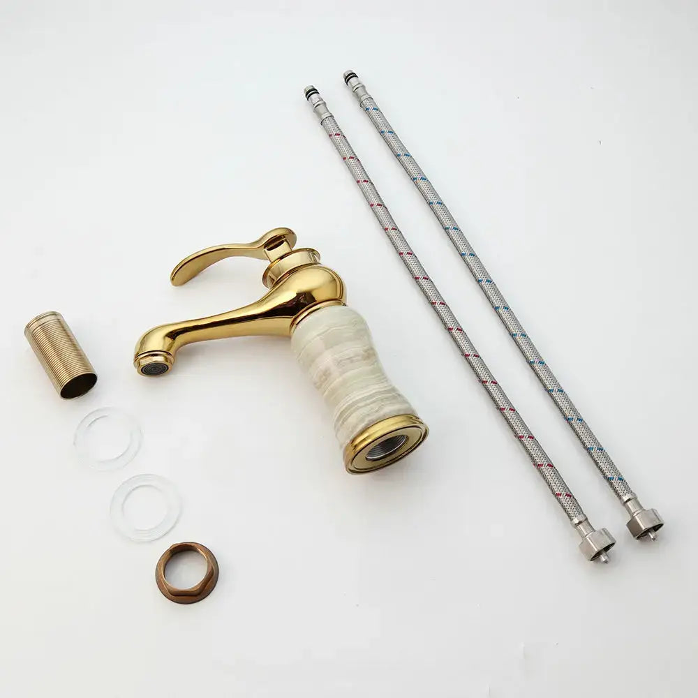 Gold Jade Bathroom Faucet