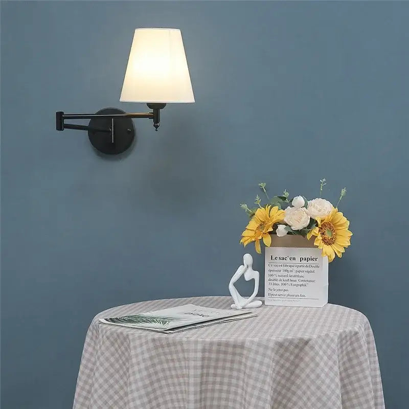 Gold Pleated Wall Lamp
