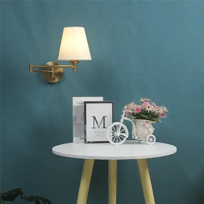 Gold Pleated Wall Lamp