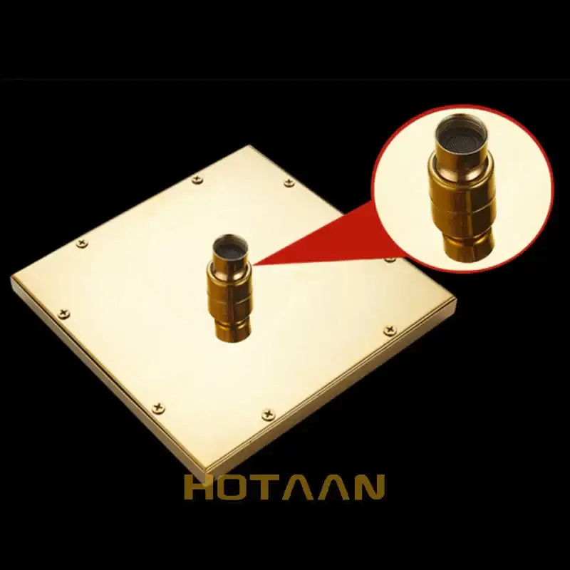 Gold Square Rain Shower