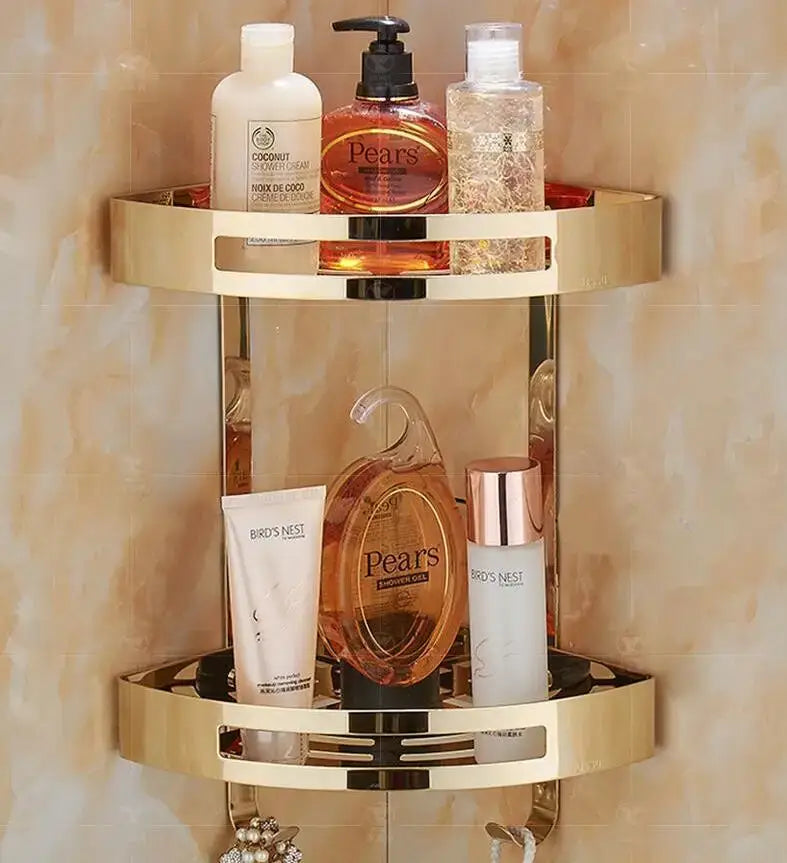 Gold Stainless Corner Shelf