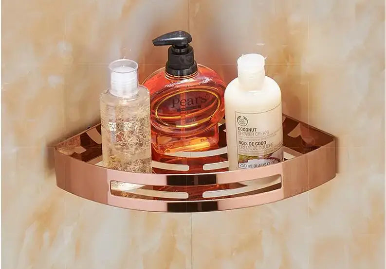 Gold Stainless Corner Shelf