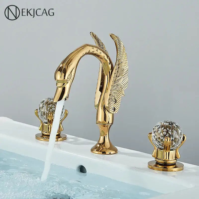 Gold Swan Bathroom Faucet