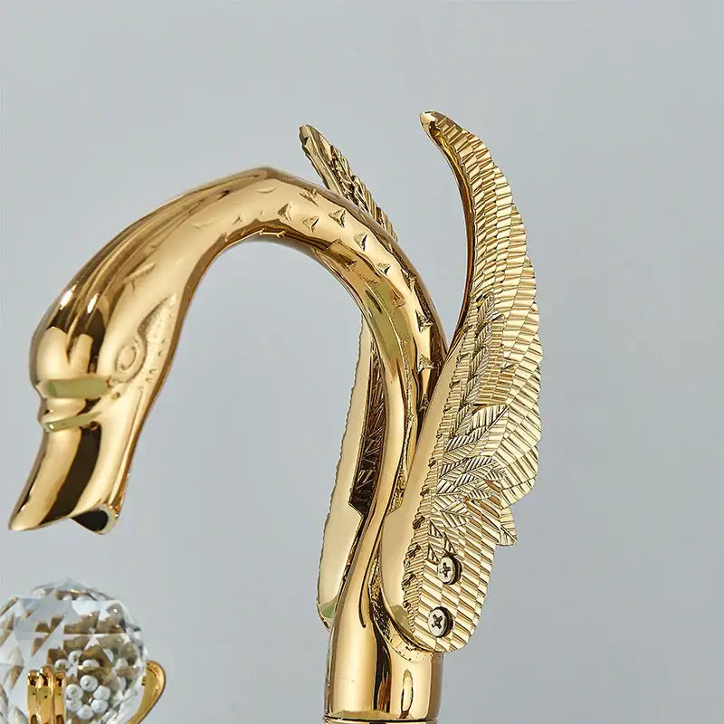 Gold Swan Bathroom Faucet