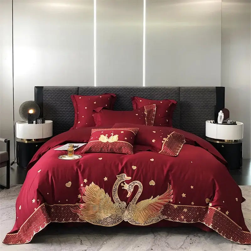 Gold Satin Bedding Set
