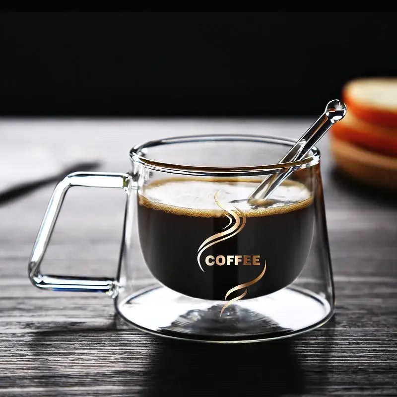 Gold Swirl Glass Mug