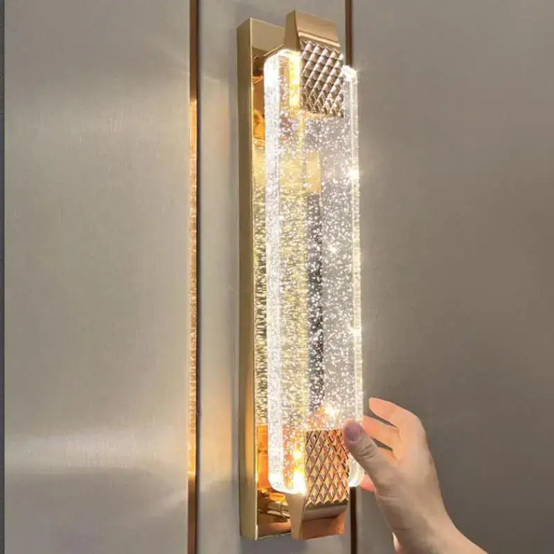 Gold Bubble Glass Wall Lamp