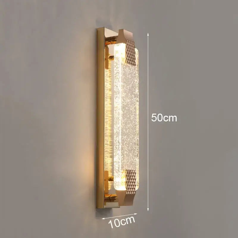 Gold Bubble Glass Wall Lamp