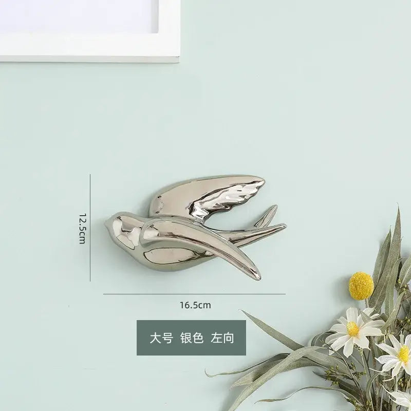 Gold Swallow Wall Sculpture