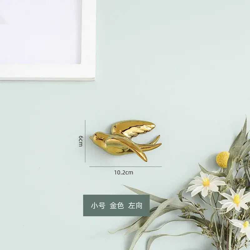 Gold Swallow Wall Sculpture