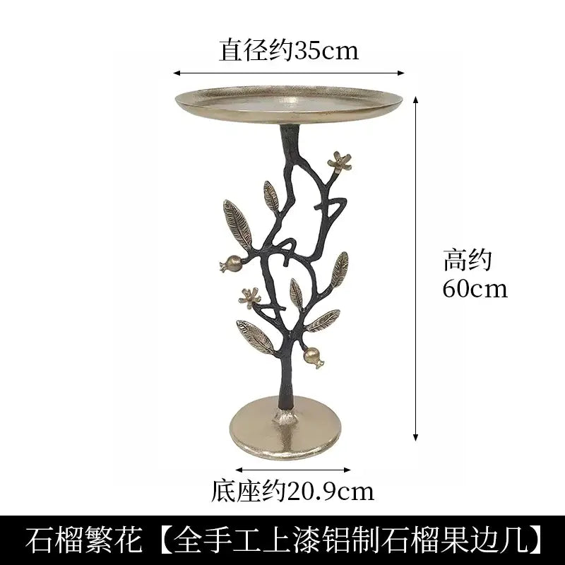 Brass Bird Tree Table
