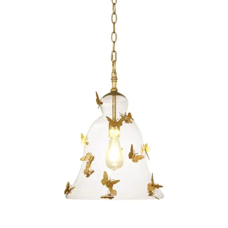 Glass Butterfly Pendant Lamp